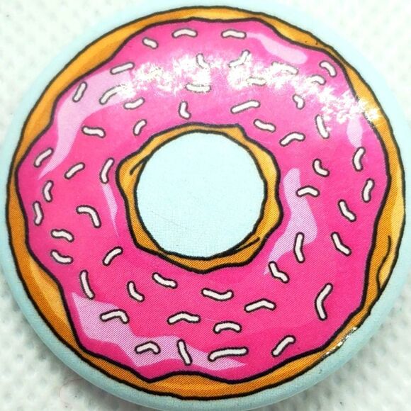 Strand Book Store Pink & Blue Donut Pin - Picture 1 of 3